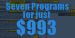 Choose Any Seven Programs for $993